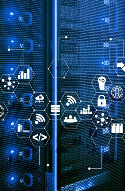 Laravel API integration schema connecting enterprise ERP and CRM systems via secure middleware.