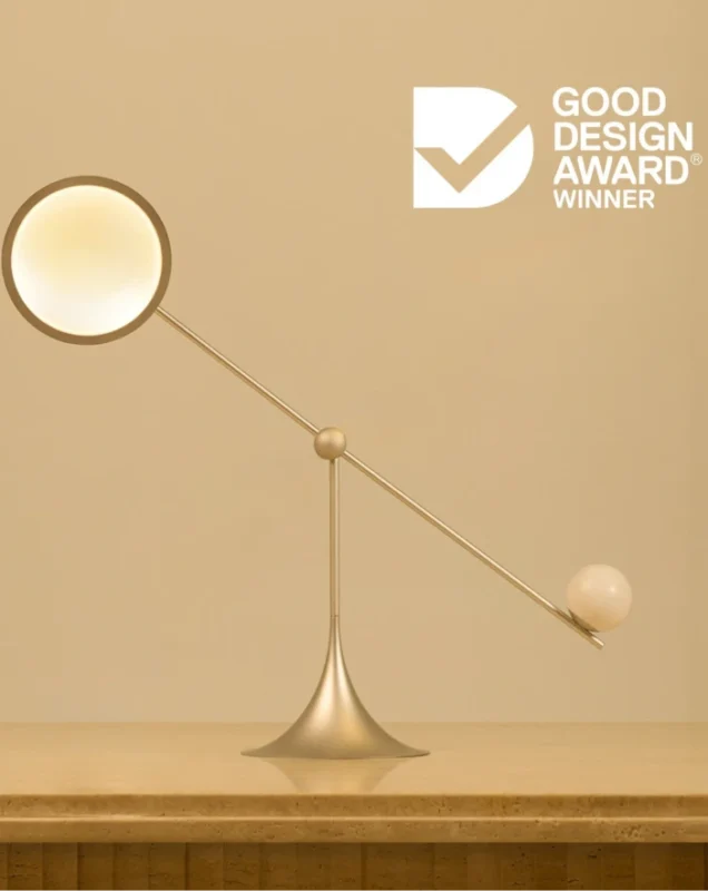 Results section for Lumio case study highlighting performance, efficiency, and conversion outcomes, with Good Design Award winner badge.