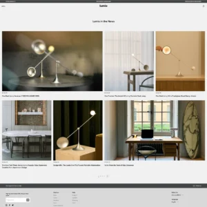 Lumio News blog index page listing updates and press articles.