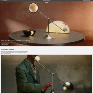 Lumio Shopify homepage with hero product sections for Teno, Lito, and Ovo